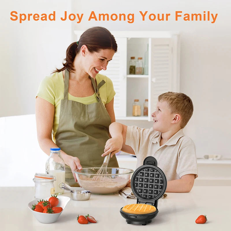 Crownful 350W Mini Waffle Maker