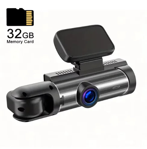 1080P Dual Camera Dash Cam β Front & Interior, Night Vision, Loop Recording, Wide Angle