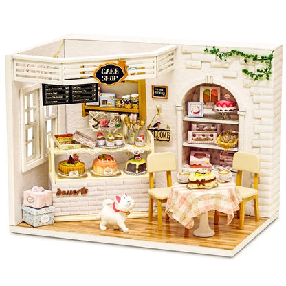 Doll House DIY Miniature Set with Dust Cover