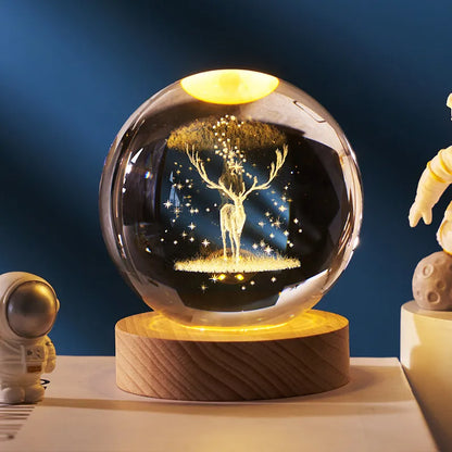 Luminous Starry Sky Crystal Ball Night Lamp